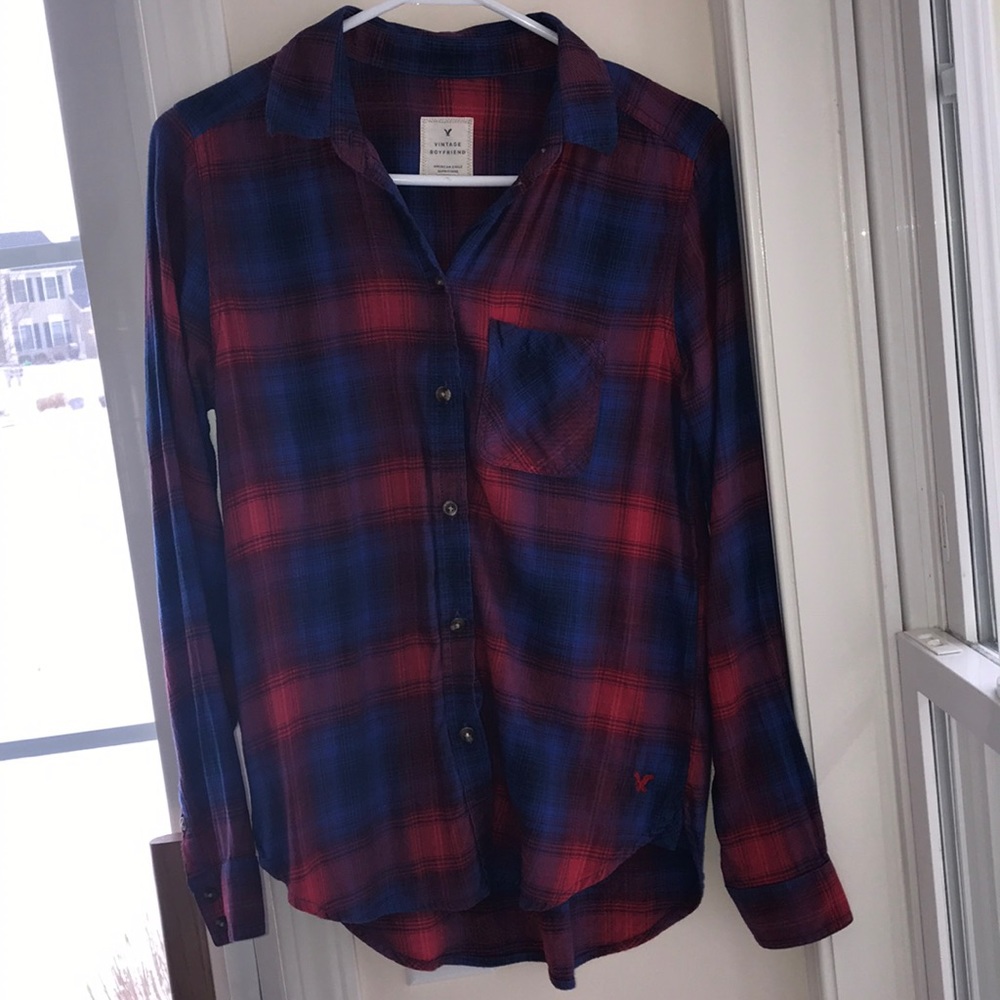 American Eagle vintage boyfriend flannel